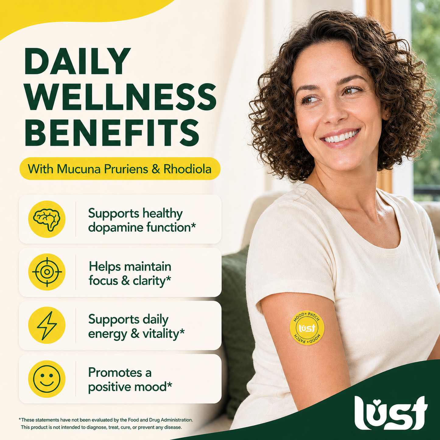 Lust Mood+ Patches daily wellness benefits