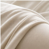 Close-up of soft cream fabric
