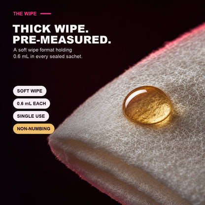 Soft pre-measured single-use wipe format