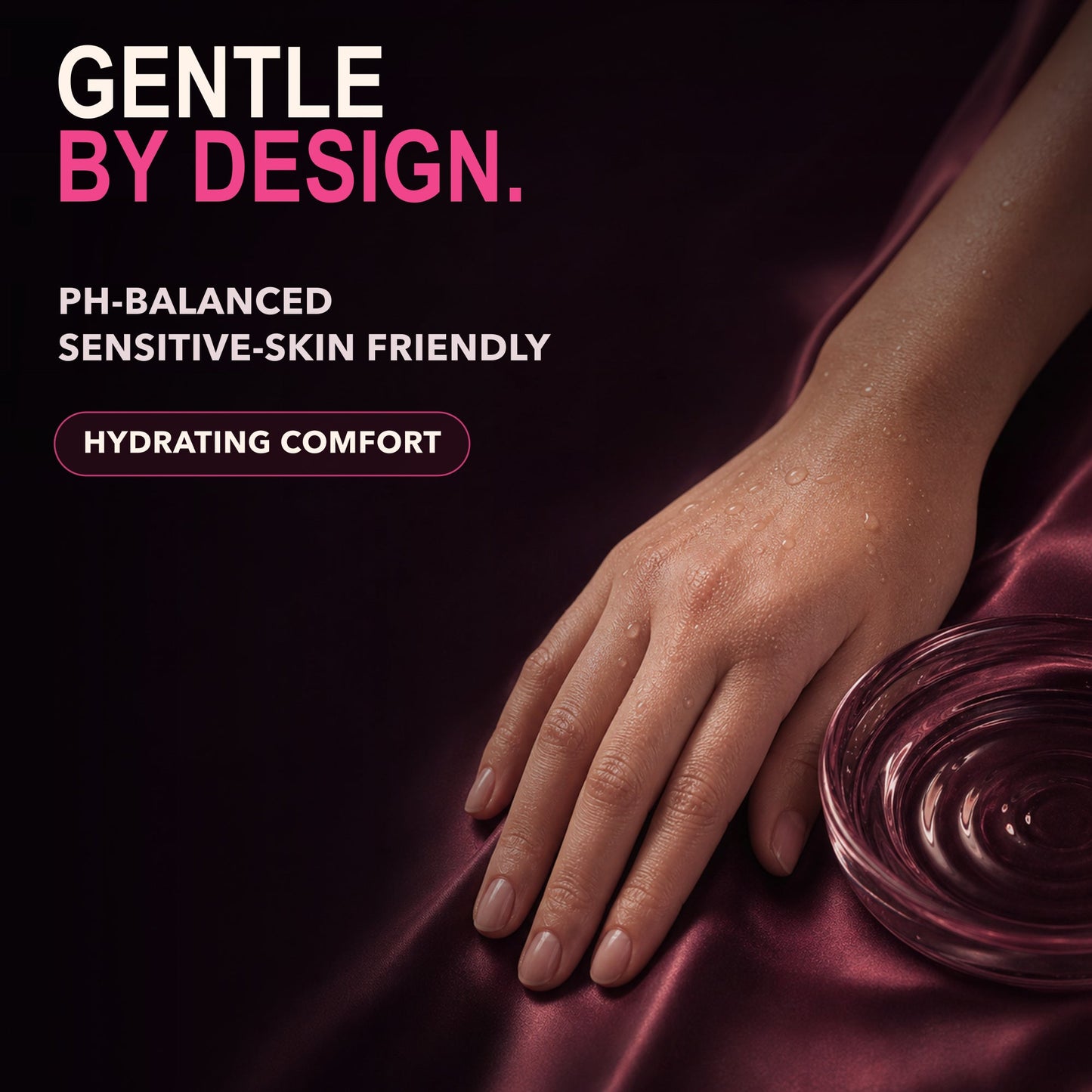 pH-balanced hydrating personal gel designed to be sensitive-skin friendly