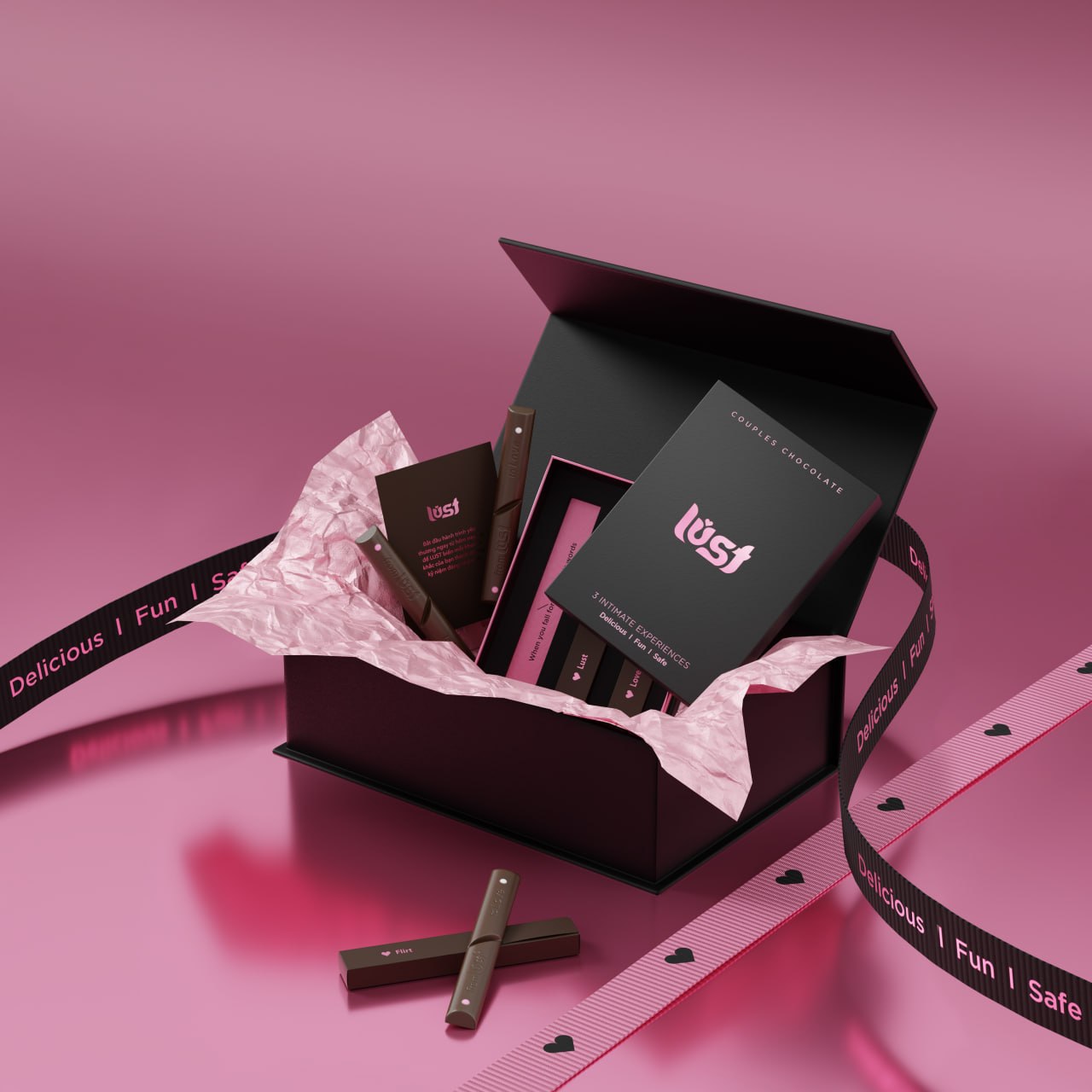 Lust packaging — Flirt, Lust, Love