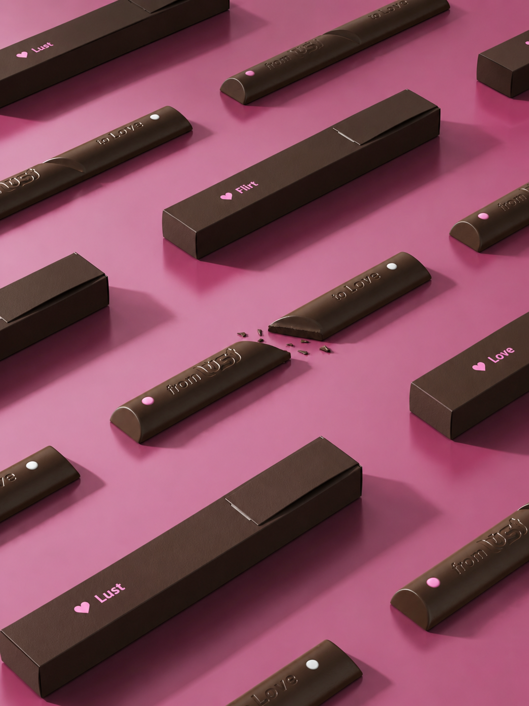9 Servings — 3 boxes of Lust chocolate