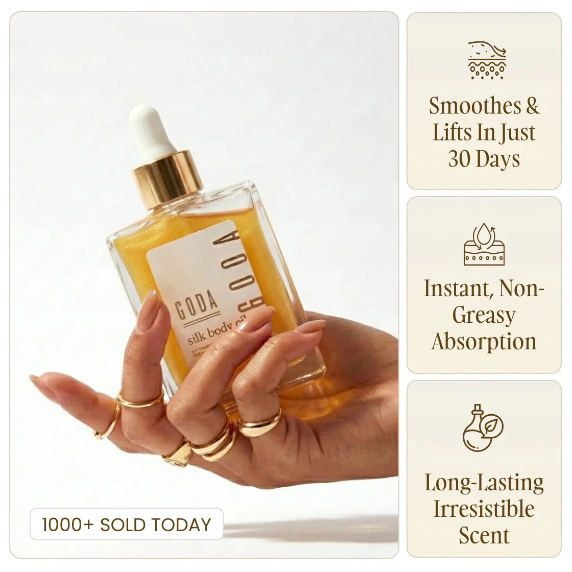 GODA Silk Body Oil — temporary product reference